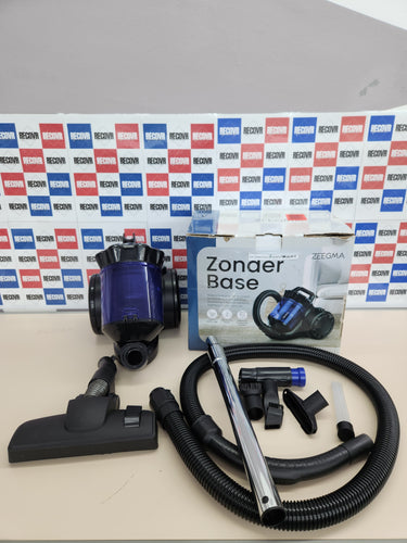 Zeegma Zonder Base Aspirador aspiradorb 900W ciclónico sin Bolsa de Alta Potencia de succión 2 filtros HEPA H13 y Lavables Depósito de Polvo Apto para alérgicos 2,5 litros Negro